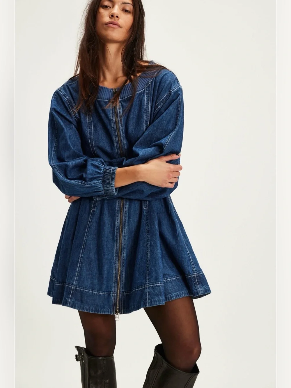 Free people we the free Indy Denim mini dress